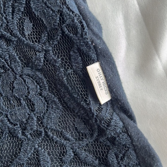 Gilly Hicks navy lace blouse - Picture 2 of 5